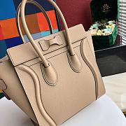 Ceiline Nano Luggage Bag In Drumed 168243 Calfskin Size: 20x20x10cm - 6