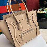 Ceiline Nano Luggage Bag In Drumed 168243 Calfskin Size: 20x20x10cm - 5