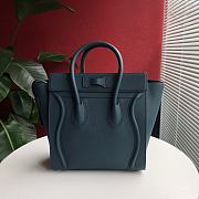 Ceiline Nano Luggage Bag In Drumed 168243AQ Calfskin Size: 20x20x10cm - 4