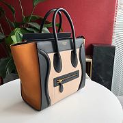 Ceiline Micro Luggage Handbag In Natural Yellow Calfskin Size: 27x27x15cm - 3