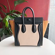 Ceiline Micro Luggage Handbag In Natural Yellow Calfskin Size: 27x27x15cm - 4