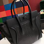 Ceiline Micro Luggage Handbag In PythonskinCalfskin Size: 27x27x15cm - 6