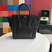 Ceiline Micro Luggage Handbag In PythonskinCalfskin Size: 27x27x15cm - 2