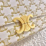 Ceiline Triomphe Shoulder Bag In Triomphe Canvas And Calfskin Size 20×10×4cm - 6