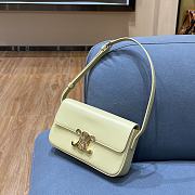 Ceiline Triomphe Shoulder Bag In Shiny Calfskin Size 20×10×4cm - 5