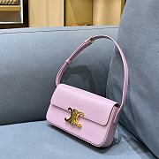 Ceiline Triomphe Shoulder Bag In Rose Quartz Size 20×10×4cm - 6