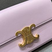 Ceiline Triomphe Shoulder Bag In Lavender Grey Size 20×10×4cm - 2