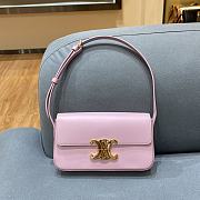 Ceiline Triomphe Shoulder Bag In Rose Quartz Size 20×10×4cm - 1