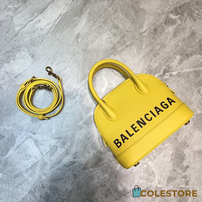Colestore Balenciaga Women's Ville Xxs Top Handle Bag In Yellow Size: 26-12-22cm - 1