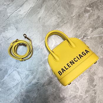 Colestore Balenciaga Women's Ville Xxs Top Handle Bag In Yellow Size: 26-12-22cm