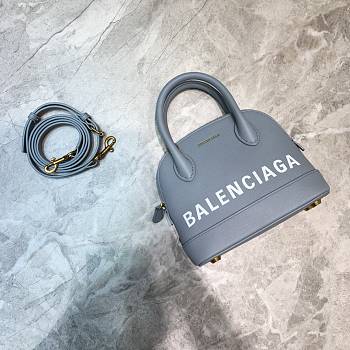 Colestore Balenciaga Women's Ville Xxs Top Handle Bag In Grey Size 18x8x16cm