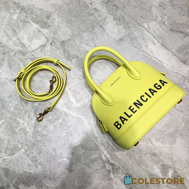 Colestore Balenciaga Women's Ville Xxs Top Handle Bag In Grenn Light Size 18x8x16cm - 1