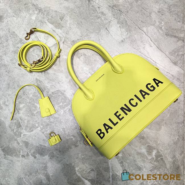 Colestore Balenciaga Women's Ville Small Top Handle Bag In Green Light Size 26x12x22cm - 1
