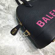 Colestore Balenciaga Women's Ville Small Top Handle Bag In Black/Pink Size 26x12x22cm - 6