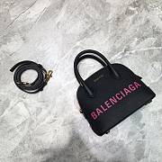 Colestore Balenciaga Women's Ville Xxs Top Handle Bag In Black/Pink Size: 18x8x16cm - 1