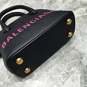 Colestore Balenciaga Women's Ville Xxs Top Handle Bag In Black/Pink Size: 18x8x16cm - 3