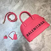 Colestore Balenciaga Women's Ville Small Top Handle Bag In Pink Size 26x12x22cm - 1