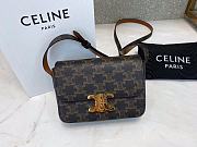 Ceiline Medium Triomphe Bag In Triomphe Canvas And Calfskin Size 16.5x11.5x5cm - 1