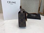 Ceiline Medium Triomphe Bag In Triomphe Canvas And Calfskin Size 16.5x11.5x5cm - 3