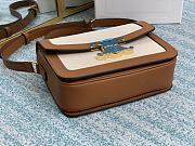 Ceiline Medium Triomphe Bag In Brown/White Size 22x16x6cm - 2