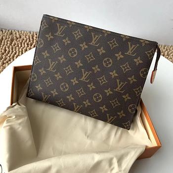 Louis Vuitton Toiletry Pouch 26 Monogram N47542 Size 26X20X5cm