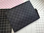 Louis Vuitton Clutch Bag Damier Graphite Canvas M47542 Size 26cm - 2