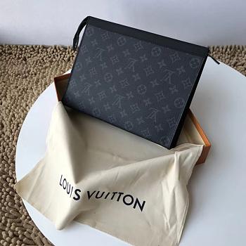 Louis Vuitton Pochette Voyage MM Monogram Eclipse 27cm