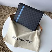 Louis Vuitton Pochette Voyage MM Monogram Blue M61692 Size 27×21×3cm - 1