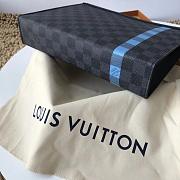 Louis Vuitton Pochette Voyage MM Monogram Blue M61692 Size 27×21×3cm - 4