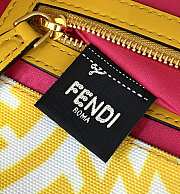 Fendi Baguette 1997 Yellow Glazed Canvas Shoulder Bag 8BR792 Size: 27x4x13cm - 6
