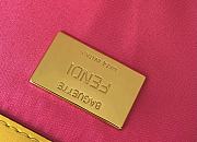 Fendi Baguette 1997 Yellow Glazed Canvas Shoulder Bag 8BR792 Size: 27x4x13cm - 3