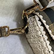 Fendi Baguette Brown Fabric Bag 8BR60 Size 26x15x6cm - 3