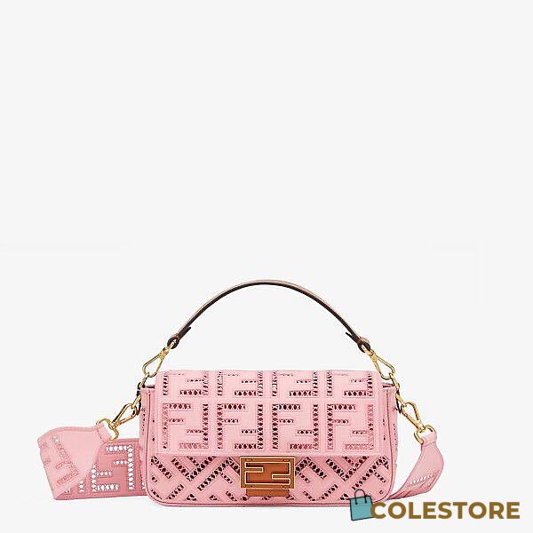 Louis Vuitton Baguette Pink Canvas With Embroidery 8BR60 Size 26x15cm - 1