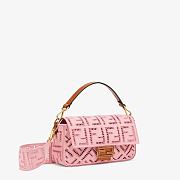 Louis Vuitton Baguette Pink Canvas With Embroidery 8BR60 Size 26x15cm - 2