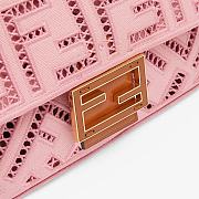 Louis Vuitton Baguette Pink Canvas With Embroidery 8BR60 Size 26x15cm - 5