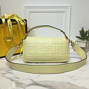 Fendi BaguetteYellow Light Leather Bag 8BS600 Size: 26x15x6cm - 2