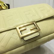 Fendi BaguetteYellow Light Leather Bag 8BS600 Size: 26x15x6cm - 5