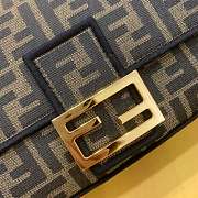Fendi Baguette Brown Fabric Bag 8BR600 Size 26x13x6cm - 4