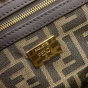 Fendi Baguette Brown Fabric Bag 8BR600 Size 26x13x6cm - 5