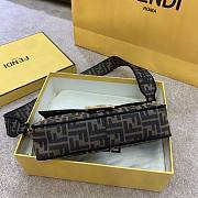 Fendi Baguette Brown Fabric Bag 8BR600 Size 26x13x6cm - 3