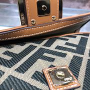 Fendi Baguette Green Canvas BR600 Size 26x15x6cm - 2