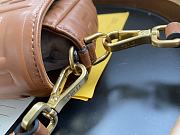 Fendi Baguette Brown Leather Bag Size 26x15x6cm - 4