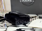 Black Chanel Shearling Lambskin Double Sides Flap Bag - 3