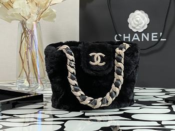 Chanel Shearlng Lambskin Bucket Bag AS2241 Size 14cm