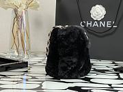 Chanel Shearlng Lambskin Bucket Bag AS2241 Size 14cm - 5