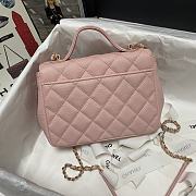 Chanel Mini Flap Bag Gold-TonePink Metal 19x7x14cm - 6
