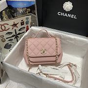 Chanel Mini Flap Bag Gold-TonePink Metal 19x7x14cm - 3