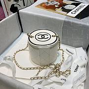 Chanel Lambskin Small Vanity Bag with Chain In White AP2193 - 1