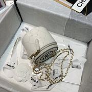 Chanel Lambskin Small Vanity Bag with Chain In White AP2193 - 4