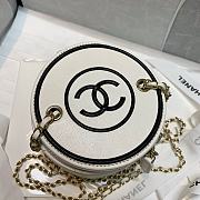 Chanel Lambskin Small Vanity Bag with Chain In White AP2193 - 5